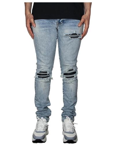 Amiri Slim-fit stone indigo mx1 jeans - Blau