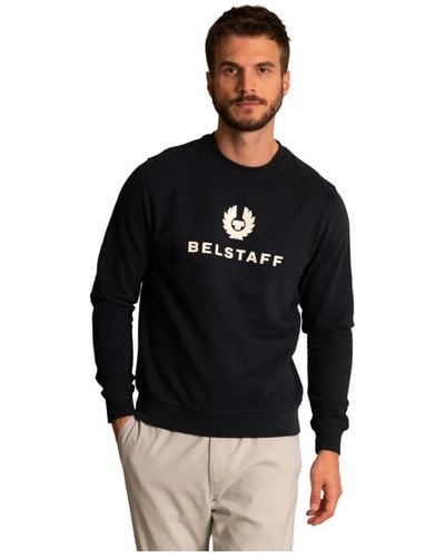 Belstaff Herren Sweatshirt Upgrade aus Baumwolle - Schwarz