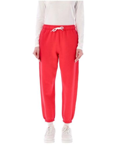 Ralph Lauren Pantalones de jogging clásicos rojos