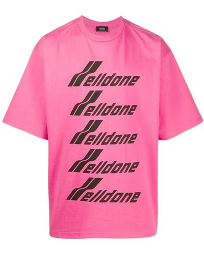 we11done T-Shirts - Pink