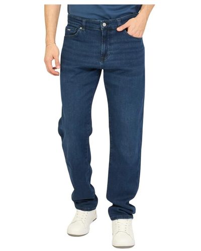 BOSS Blaue casual straight fit denim jeans