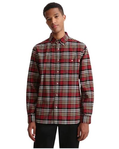 Woolrich Shirts > casual shirts - Rouge