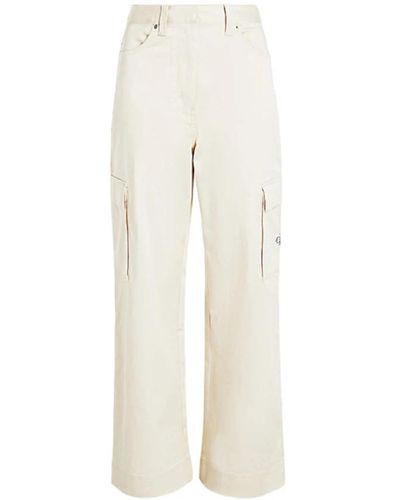 Calvin Klein Pantaloni eleganti - Bianco