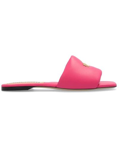 Moschino Leder slides - Pink