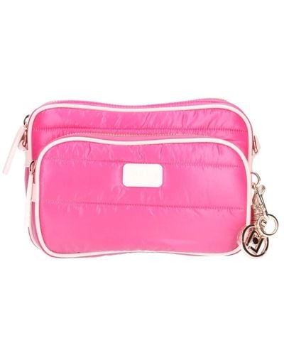 Liu Jo Gesteppte schultertasche mit fronttasche - Pink