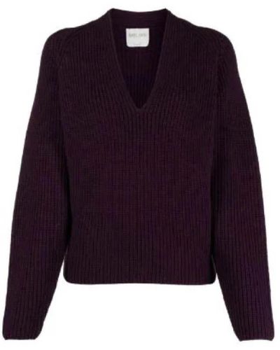 Forte Forte V-Neck Knitwear - Purple