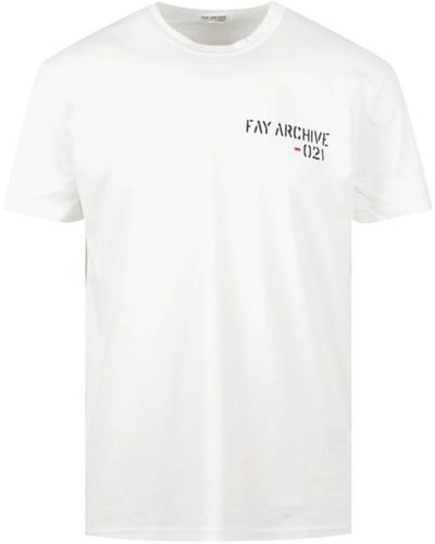 Fay T-Shirt - Weiß