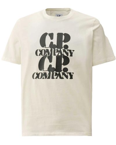 C.P. Company Grafik t-shirt - Natur