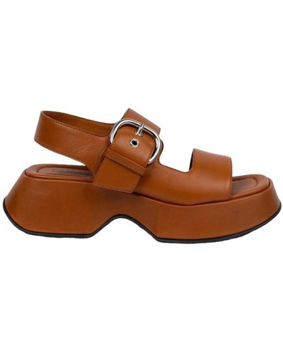 Vic Matié Flat Sandals - Brown