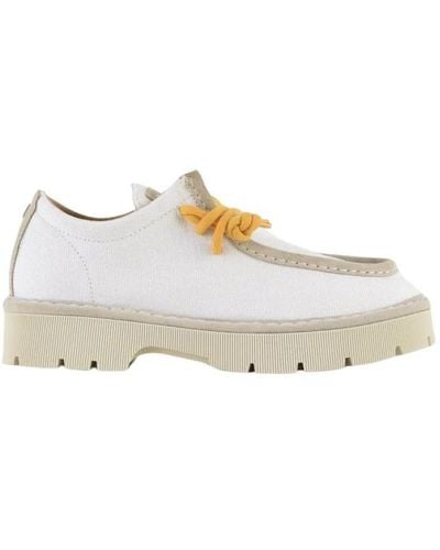 Pànchic Shoes > flats > laced shoes - Blanc