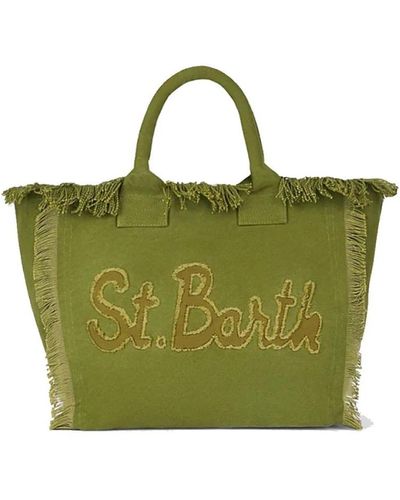 Mc2 Saint Barth Militärische vanity patch handtasche - Grün