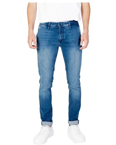 Antony Morato Herren Jeans in mit Reißverschluss und Knopf - Blau