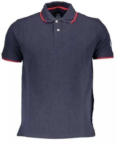 North Sails Polo blu con logo