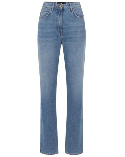 Elisabetta Franchi Jeans mit stickerei - Blau