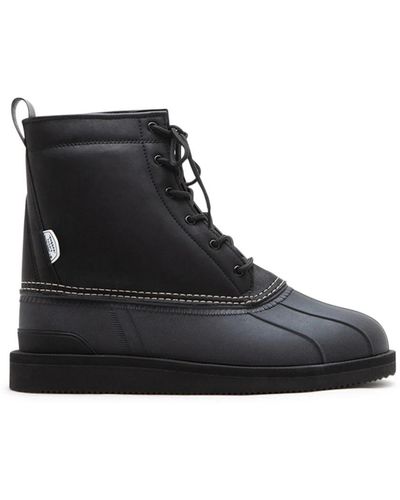 Suicoke Lace-Up Boots - Black