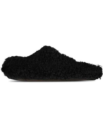 Marni Zapatillas de lujo shearling - Negro