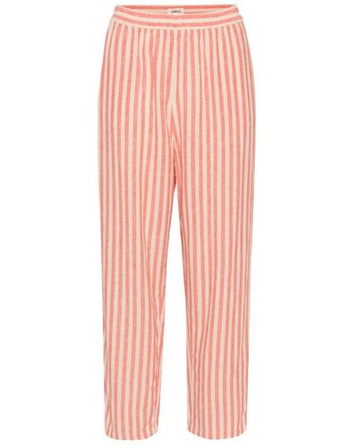Soaked In Luxury Straight Trousers - Pink