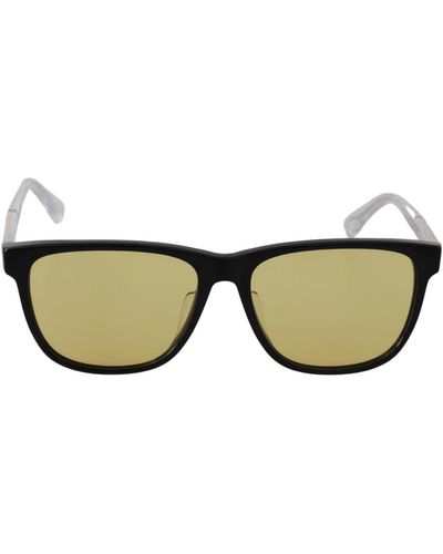 DIESEL Black Frame Dl0330-d 01e 57 Yellow Transparent Lenses Sunglasses - Multicolor