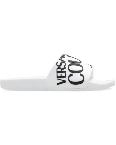 Versace Slides mit logo - Weiß