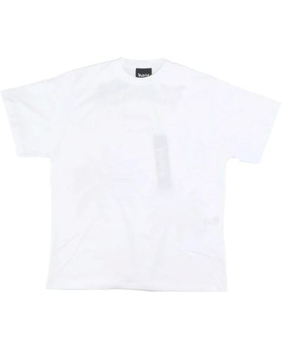 DISCLAIMER Kurzarm-t-shirt mit strass-applikationen - Weiß