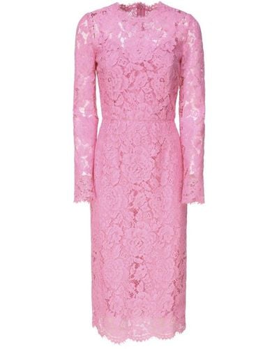 Dolce & Gabbana Midi Dresses - Pink