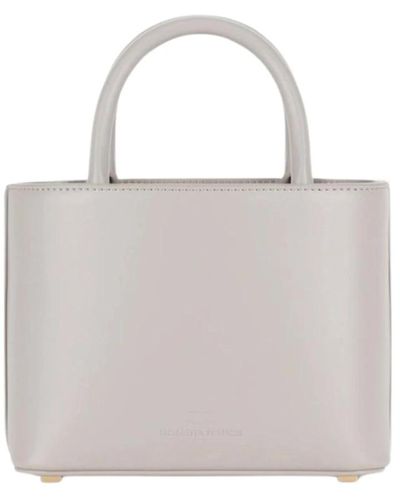 Elisabetta Franchi Kleine shopper-handtasche mit abnehmbarem riemen - Grau