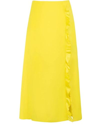 JAAF Midi Dresses - Yellow