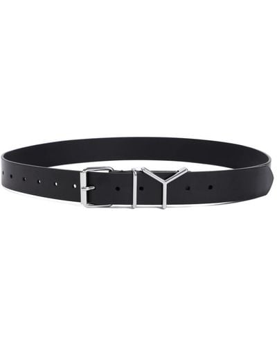 Y. Project Black Y 35mm Cow Leather Belt