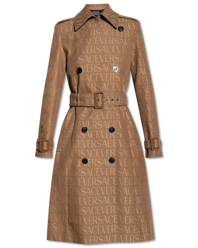 Versace Coats > trench coats - Marron
