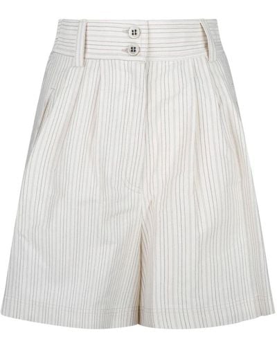 Golden Goose Pinstripe pantalones cortos blancos