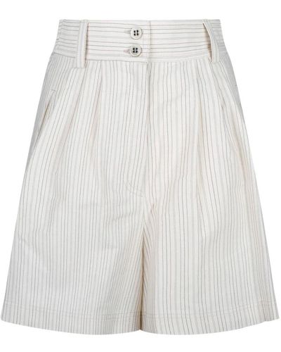 Golden Goose Pinstripe weiße shorts