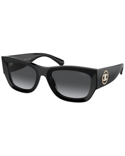 Chanel Polarisierte graue sonnenbrille ch5507 c622s8 - Schwarz