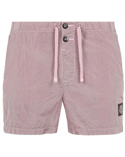 Stone Island Shorts > casual shorts - Violet
