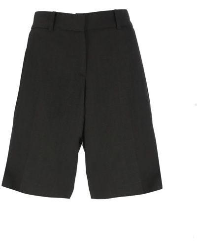 Casablancabrand Schwarze seiden-viskose-shorts