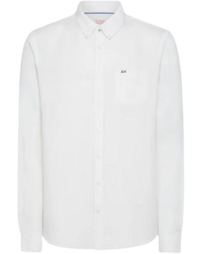 Sun 68 Shirts > casual shirts - Blanc