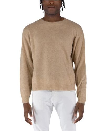 Covert Round-Neck Knitwear - Natural