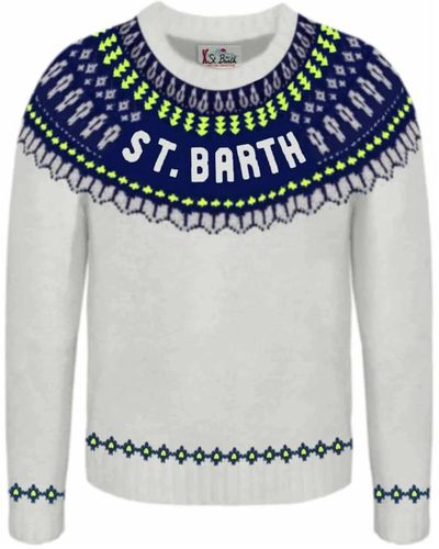 Mc2 Saint Barth Knitwear > round-neck knitwear - Gris