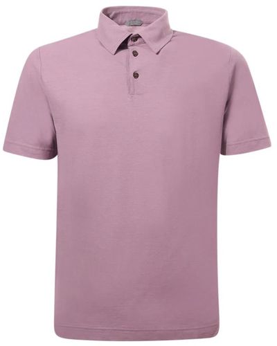 Zanone Tops > polo shirts - Violet