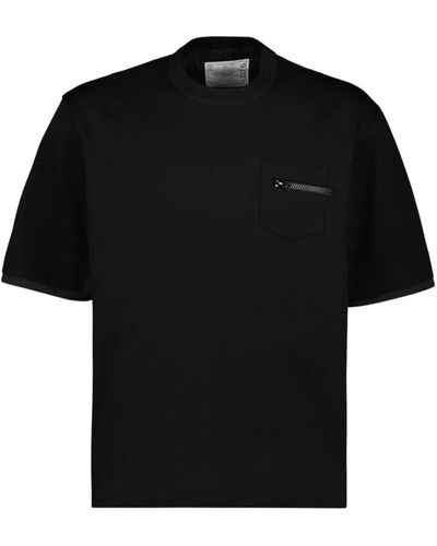 Sacai Taschen t-shirt - Schwarz