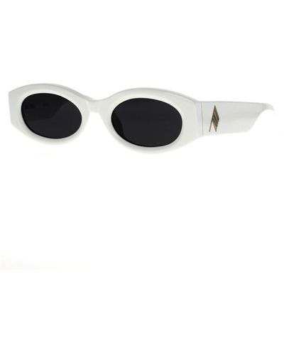 The Attico Linda farrow oval sonnenbrille in weiß - Schwarz