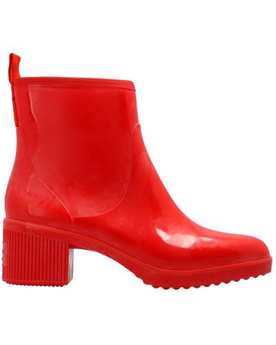 Kate Spade Stivali da pioggia con tacco a pozzanghere - Rosso