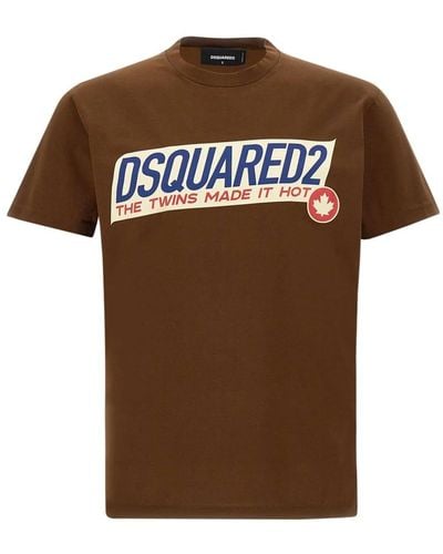 DSquared² T-shirt e polo marroni - Marrone