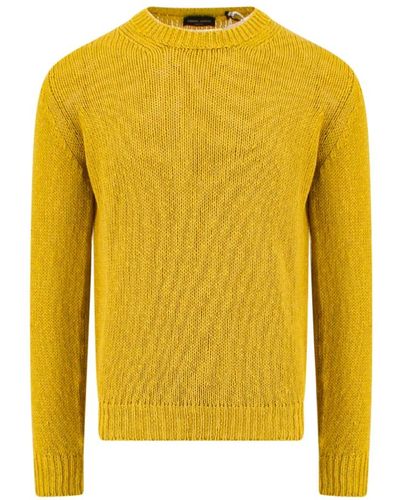 Roberto Collina Men&; clothing knitwear yellow ss23 - Giallo