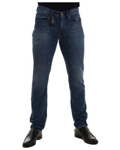 Jeckerson Jeans denim cinque tasche prodotto in italia - Blu