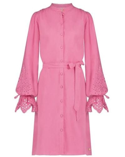 FABIENNE CHAPOT Rosa kleid mit ausgestellten ärmeln - Pink