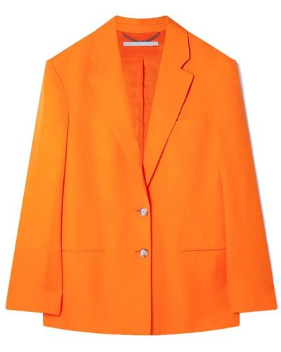 Stella McCartney Chaqueta naranja con botones en cascada