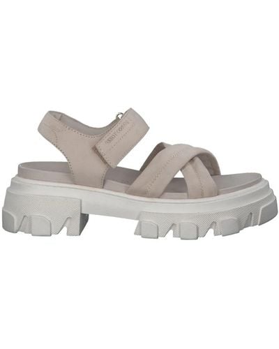 Marco Tozzi Flat Sandals - Grey
