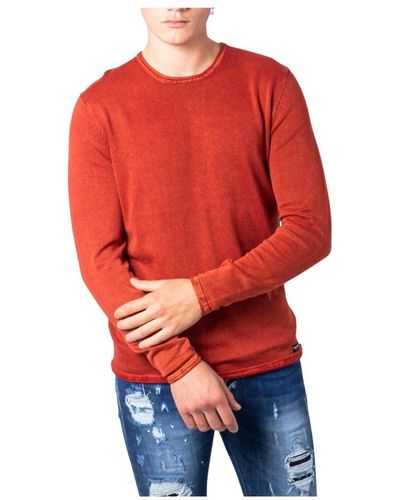 Only & Sons Round-Neck Knitwear - Red