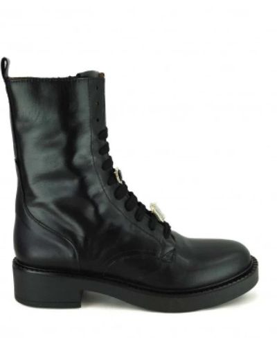GIO+ + - shoes > boots > lace-up boots - Noir