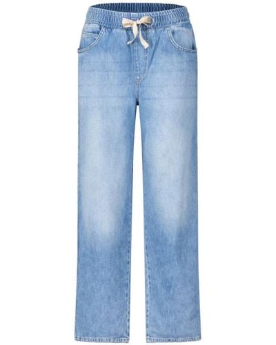 Liu Jo Crop flared jeans mit strassdetails - Blau